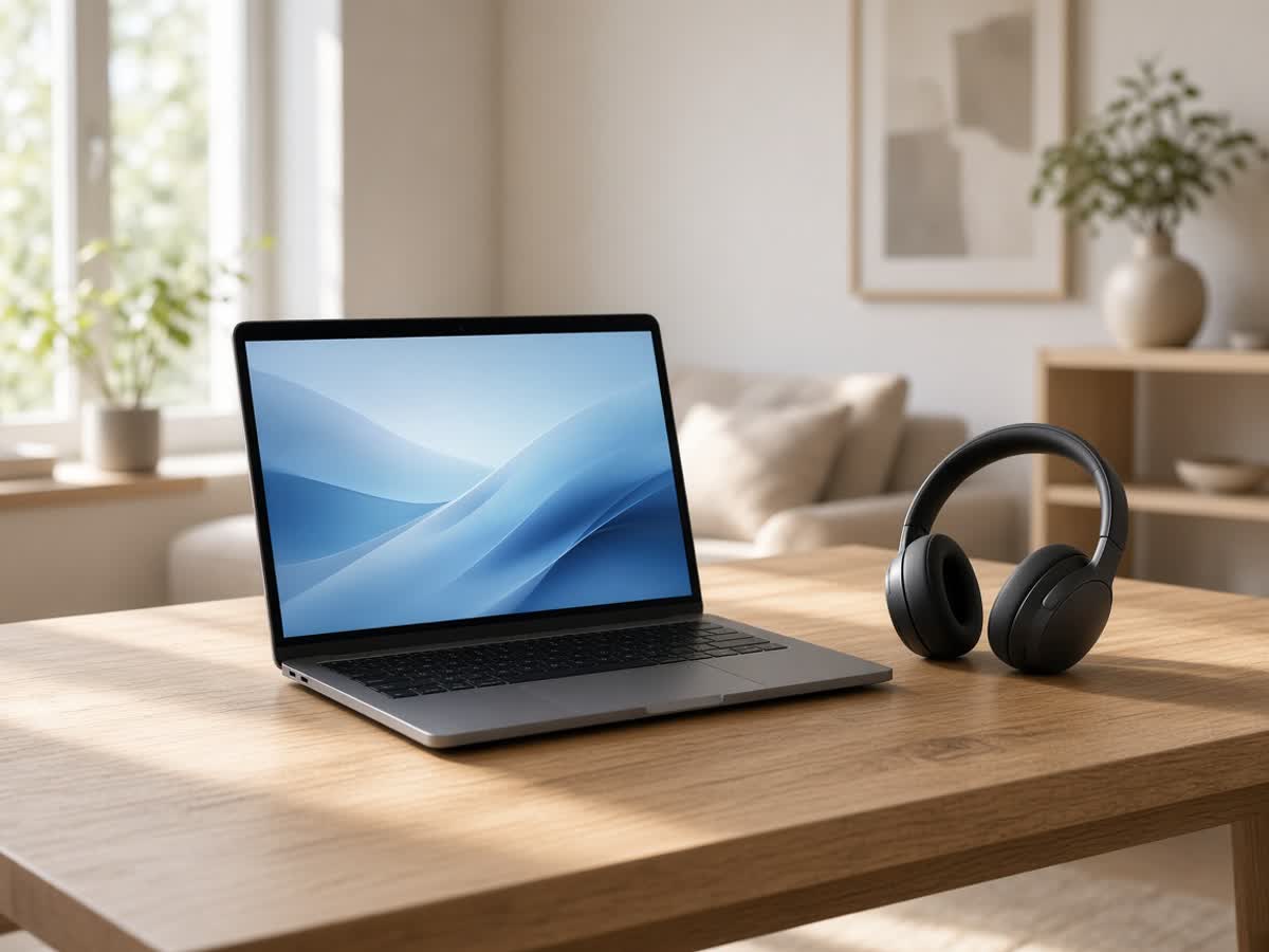 Laptop gotowy do bezpiecznej pomocy zdalnej